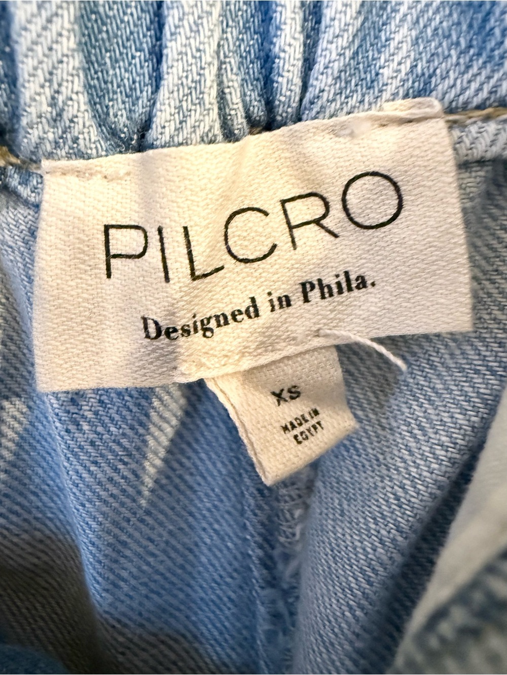 PILCRO Anthropologie High Rise Cropped Wide Leg Jeans Egg Jelly Fish Wash XS NEW - Picture 11 of 16